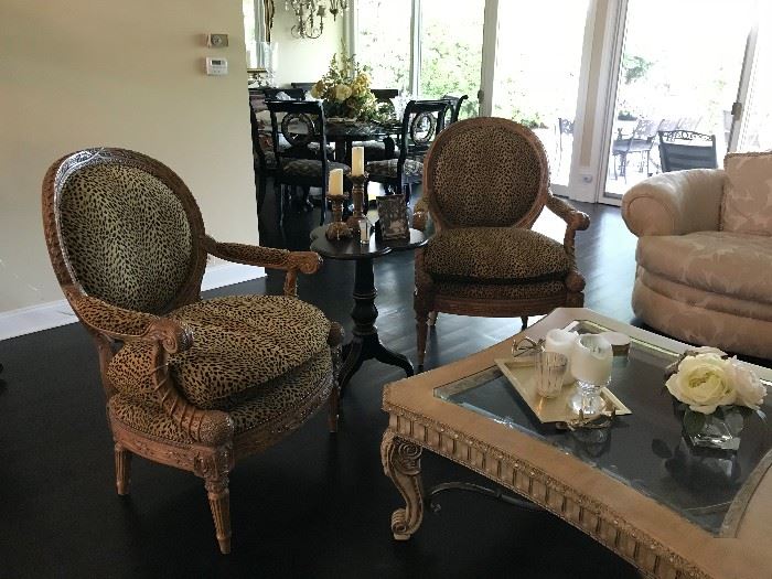 Animal Print accent chairs