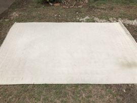 This rug is white on white.