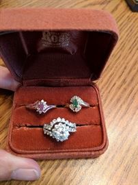 Diamond and gemstone rings