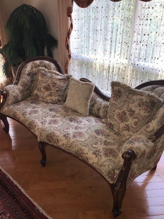 VICTORIAN STYLE FLORAL SOFAS - 2 AVAILABLE 