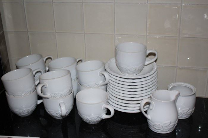 White Mugs and Bowls