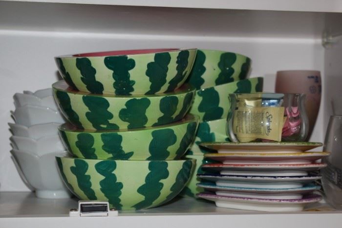 Set of Fun Watermelon Bowls and other Kitchenware