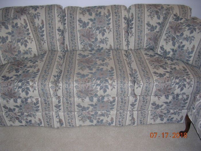 Couch (two matching wing-back chairs).