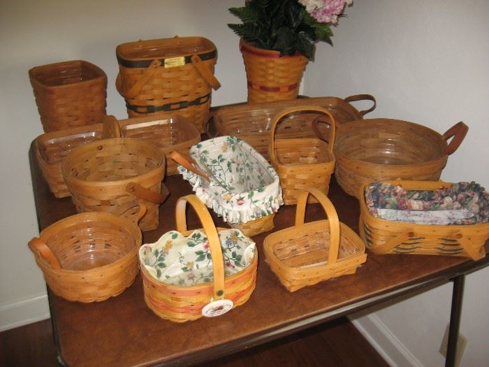 Collection of Longaberger Baskets