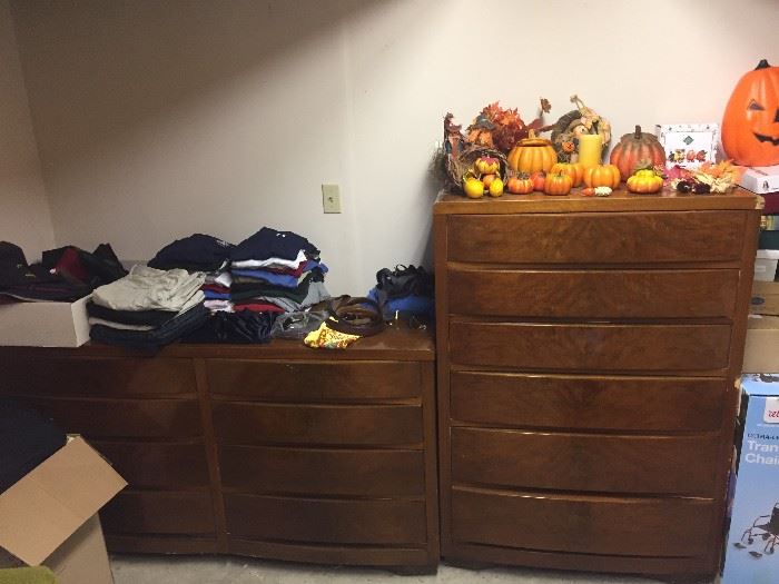 Men's clothing, MCM dressers and fall holiday decor