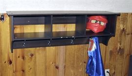 Wall Storage Shelf with Hooks