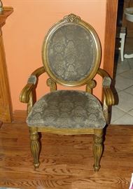 French Country Upholstered Arm Chair