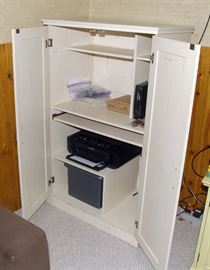 Media and electronic storage cabinet (inside view)