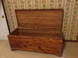 Knotty pine cedar chest