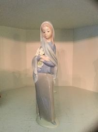 Lacrosse. Girl with calla lilies.