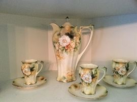 Antique chocolate set 