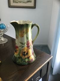 K G Luneville France water pitcher 