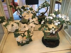 Bonsai tree...mother of pearl and jade