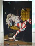 EUBANK, Zack. “Jane”, Painting on Canvas, 37"W x 73"H