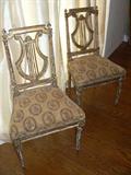 Louis XVI Side Chairs, Original Paint & Upholstery, Circa 1780