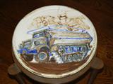 SMALL, Jesse, "Military Truck", Ceramic Platter