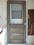 Carved Wood Door From Columbus Park Neighborhood, KCMO
