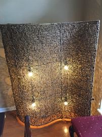 Lighted Rattan Room Divider/Decor
