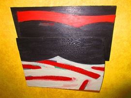 “Bather #14” by Hugh O’Donnell, 1996, Oil on wood, 17 1/2” x 20”