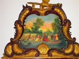 Detail of French Trumeau mirror