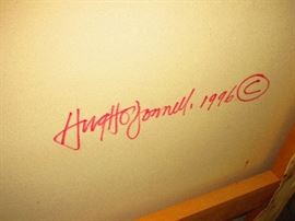 Detail of “Fields of Gold” by Hugh O’Donnell, 1996, oil on canvas, 57” x 114”