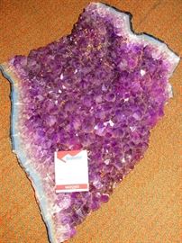 Detail of amethyst mineral specimen