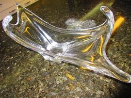 Art glass console bowl