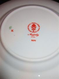 Detail of Royal Crown Derby English Bone China, “Majesty”