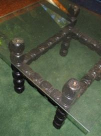 Vintage Glass Top Table