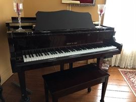 Hobart M. Cable Petite Baby Grand Player Piano Mahogany Finish This item may be pre-sold $8000