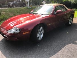 1997 Jaguar XK8 convertible - cardinal red/tan leather interior, 190 HP V8 engine, automatic with Jag clutch, 100,101 miles - just inspected, 5 CD player This item may be pre-sold $10,800