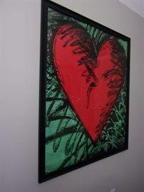 Love your heart! Beautiful piece of art perfect for any workout room!