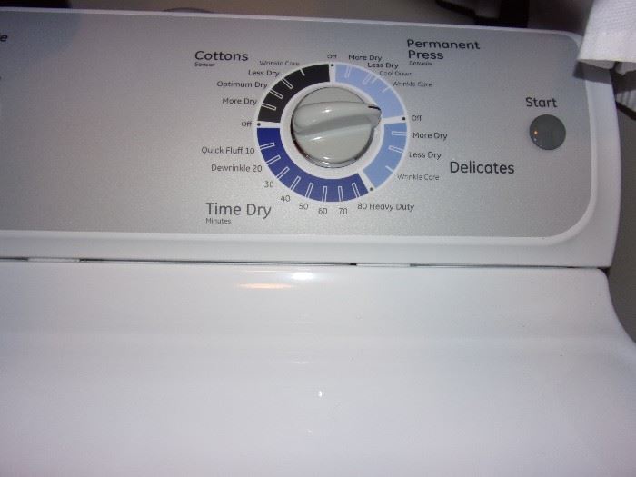 GE  HydroWave Washer & GE  Electric Dryer HE Sensor Dry/Clothes Care