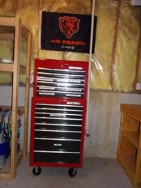 Craftsman stackable tool chest/cart and tools