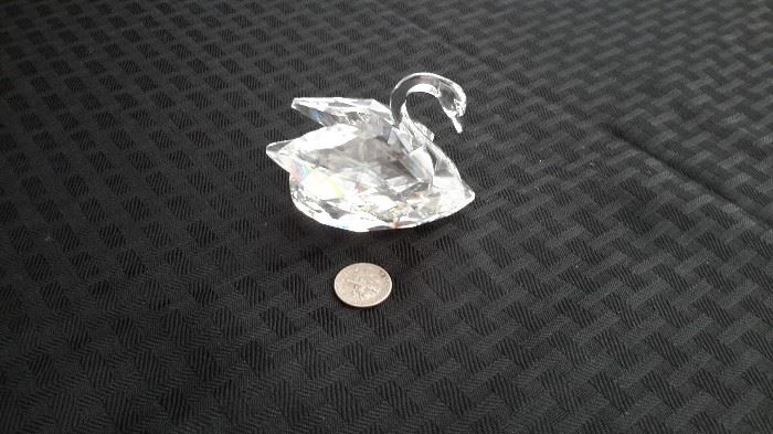 Sworovski crystal swan.