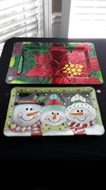 Glass Fusion holiday platters by Lori Siebert for Silvestri.