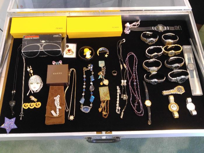jewelry. Fendi men's sterling bracelet, Fendi watches, mens watches, Carrera sunglasses, etc.