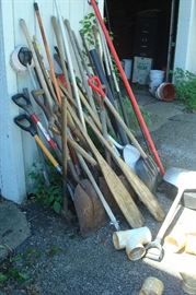 Loads of yard & garden tools.