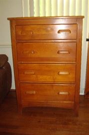 Chest of drawers to bedroom suite.