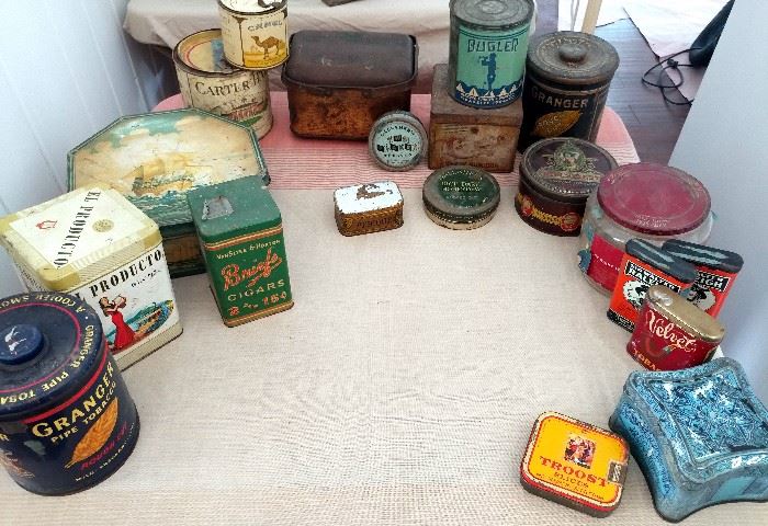 Collection of tobacco tins