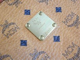 CLOSE UP OF MCM LUGGAGE