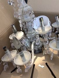 Newer crystal chandelier