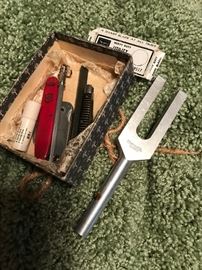vintage pocket knives/tuning fork