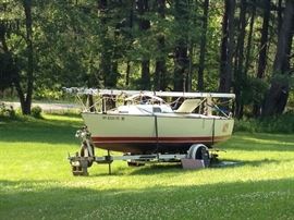 MAY BE PURCHASED PRIOR TO SALE! CALL JIM AT 233-5153 TO ARRANGE INSPECTION! 1980 S2 6.7 Grand Slam: $ 5250.00
EZ load trailer with self contained mast raising system
22’ Long, 8’ beam, 4’3” draft with lifting keel down, 10” with lifting keel up
Large sail inventory, 2 mains, 5 Headsails, 2 spinnakers. Includes Haarstick racing sails (Triadial pentax main, triradial pentax 155% headsail and .75 oz spinnaker).
Haarstick Racing sails Triradial Pentex with limited use
Includes lifejackets, compass, all spinnaker gear, boomkicker, dock lines, fenders, interior cushions
anchor.