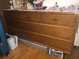 Mid century wood dresser