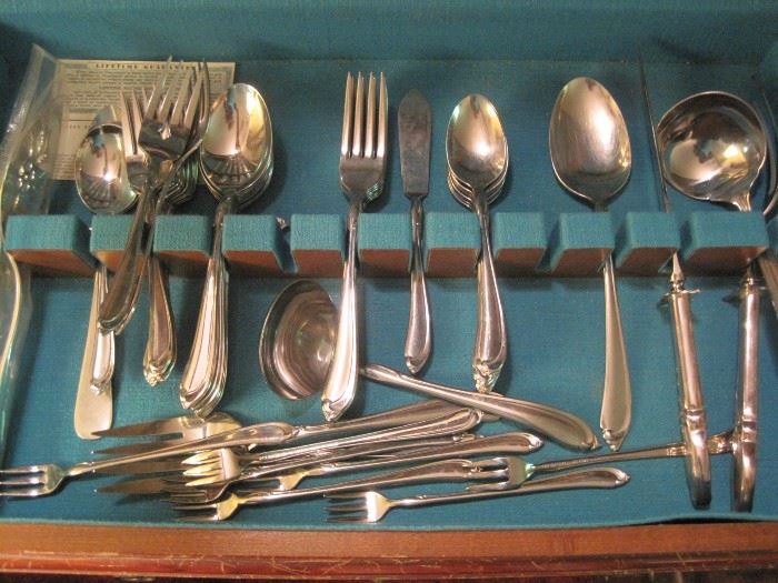 silver plated flatware