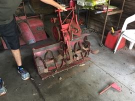 Wheel horse rotatiller attachment