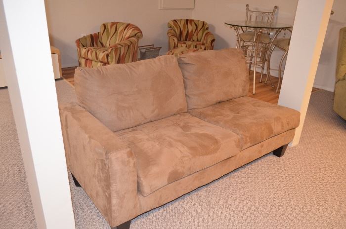 Sectional Ultra Suede Sofa