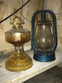 Lanterns and oil lamps