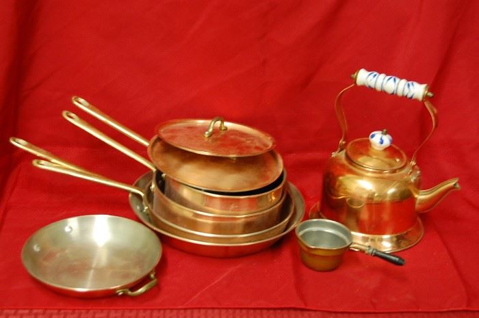 More Copper Kitchen Ware, Pots and Pans